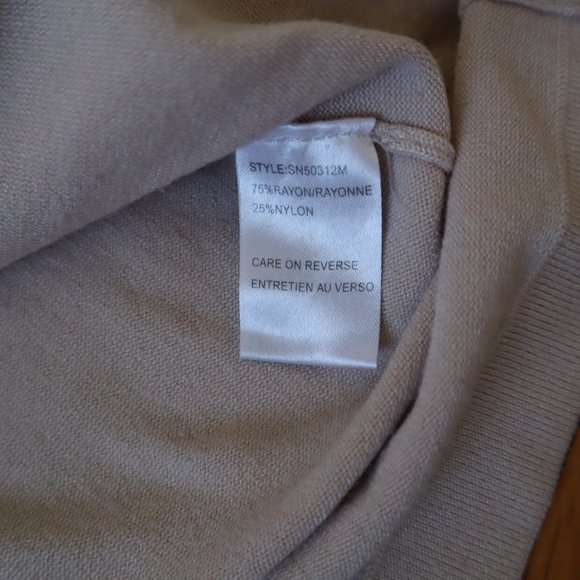 Conrad C Collection Knit Long Sleeve Blouse Sweater Cream Shirt - Picture 9 of 10